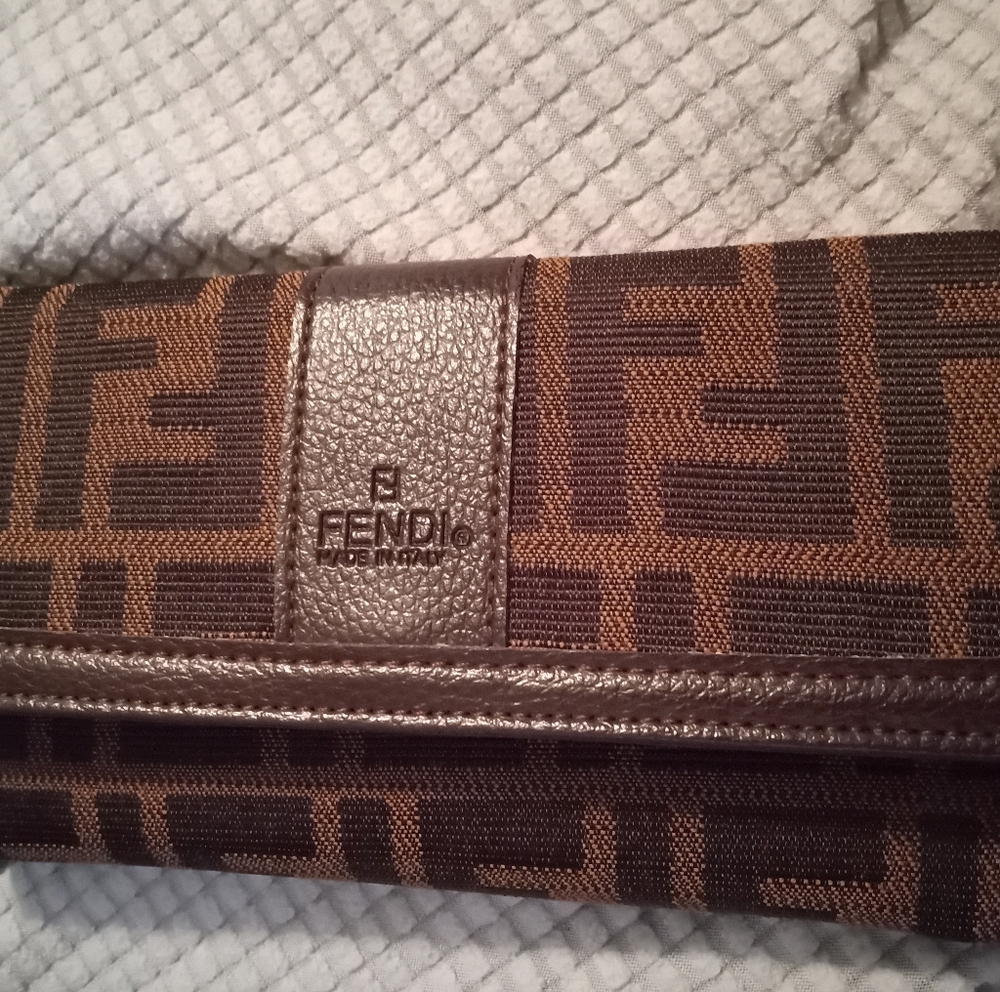 Fendi Wallet with built in checkbook holder